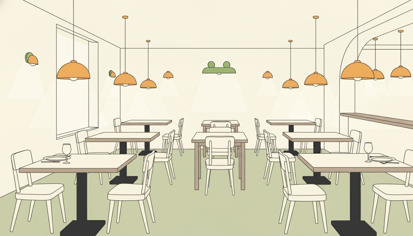 Restaurant without SAVR — empty seats